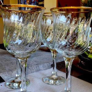 Crystal Clear Industries  Gold Swirl(set of 4)